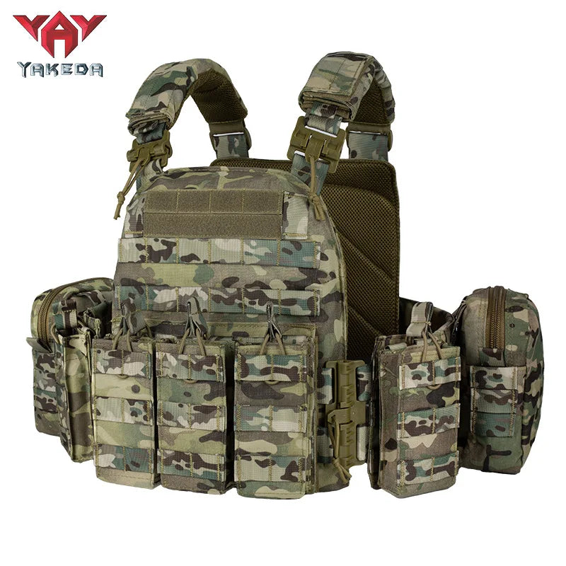 YAKEDA Quick disassembly training vest, detachable and expandable, comfortable, breathable, wear-resistant and tear resistant