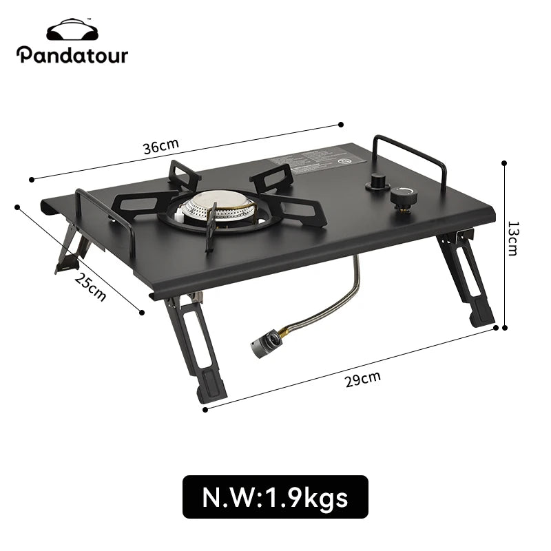 Pandatour 2025 IGT Outdoor Camping Furnace Stove Folding One-touch High Firepower Stove Suitable For Terraces Camping Stove