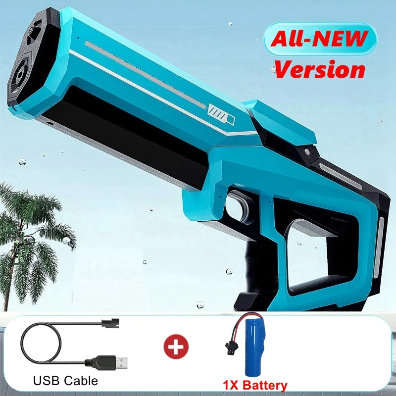 Fully Automatic Electric Water Storage Guns for Adults Powerful Squirt Large Capacity Summer Outdoor Game Water Blasters Toy Kid