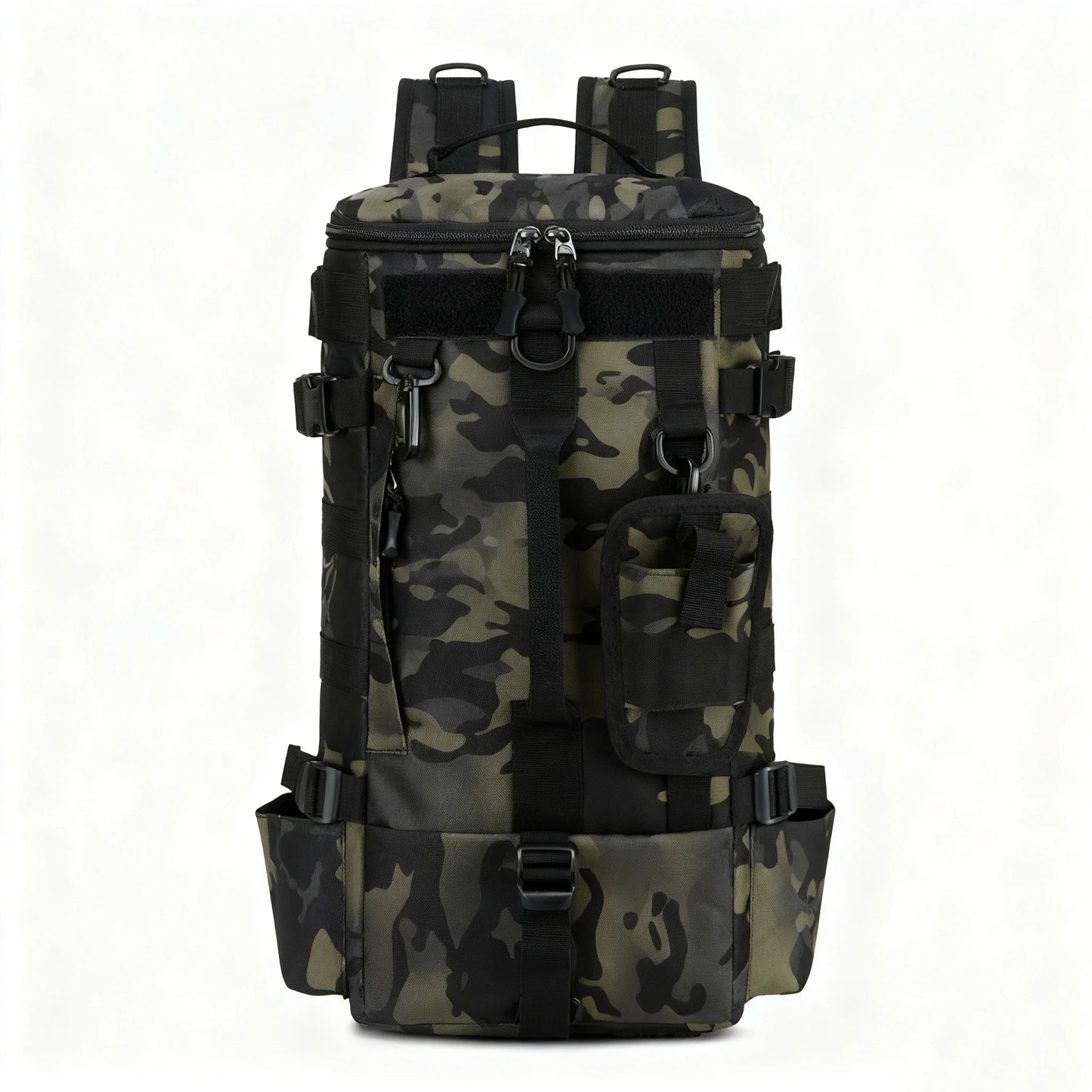 Multifunctional Fishing Backpack Tackle Bag with Rod Holders Fish Equipment Storage Waterproof Wear-resistant Outdoor Sports Bag