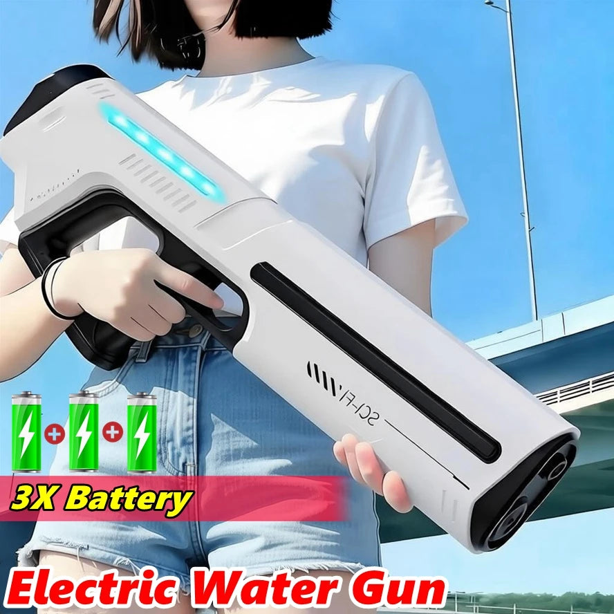 Fully Automatic Electric Water Storage Guns for Adults Powerful Squirt Large Capacity Summer Outdoor Game Water Blasters Toy Kid