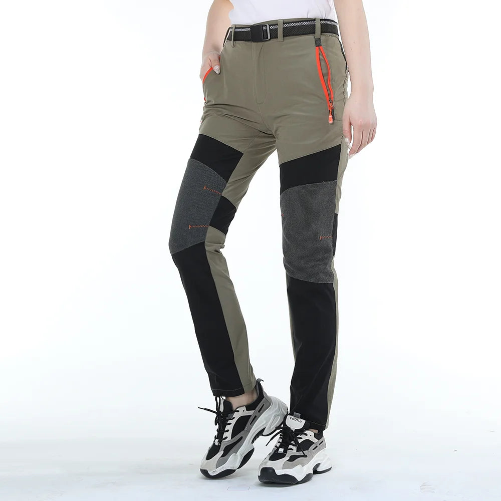 Women's Waterproof Hiking Pants, Quick Dry, Outdoor Camping, Climbing, Trekking, Mountain Trousers, Ripstop, Summer