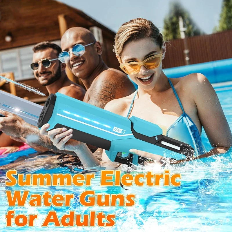 Fully Automatic Electric Water Storage Guns for Adults Powerful Squirt Large Capacity Summer Outdoor Game Water Blasters Toy Kid