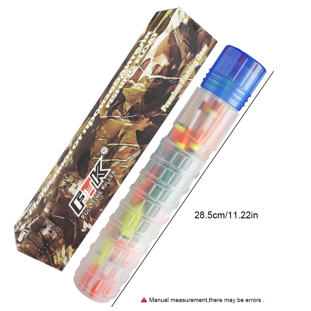 FTK Fishing Float Set 20PCS Chinese Hook Buoy Professional Vertical Buoy Accessories Multi Function Lure Float Pesca