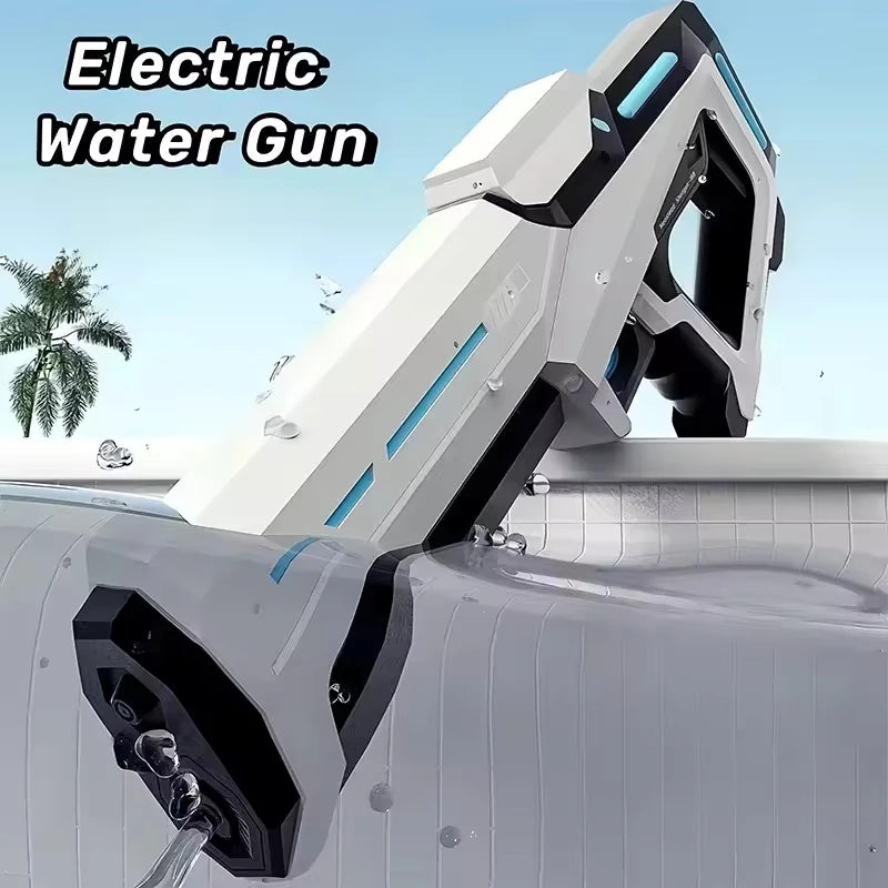 Fully Automatic Electric Water Storage Guns for Adults Powerful Squirt Large Capacity Summer Outdoor Game Water Blasters Toy Kid