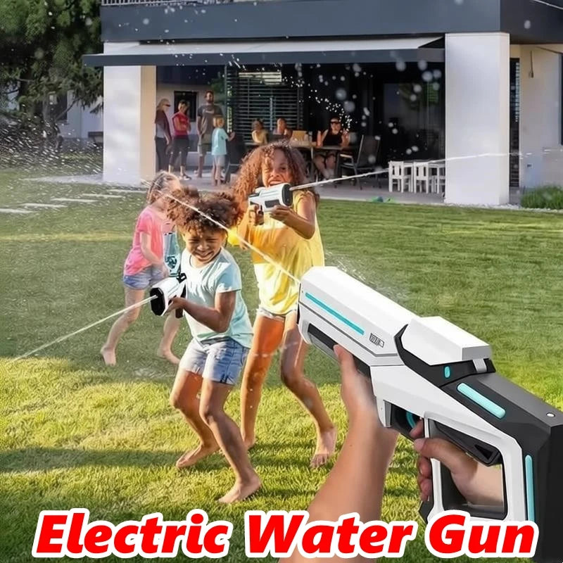 Fully Automatic Electric Water Storage Guns for Adults Powerful Squirt Large Capacity Summer Outdoor Game Water Blasters Toy Kid