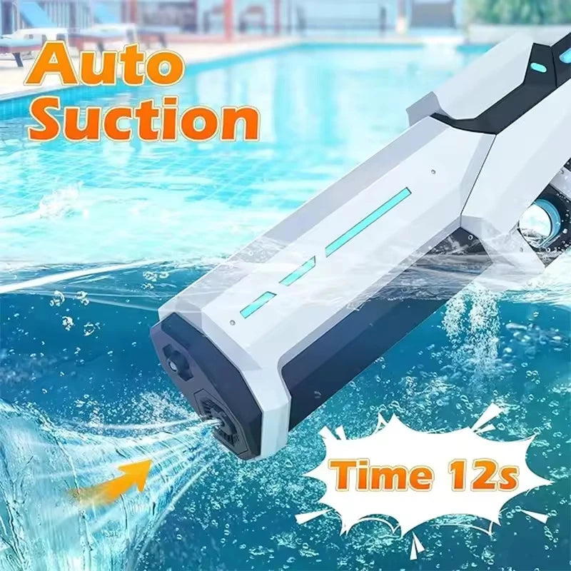 Fully Automatic Electric Water Storage Guns for Adults Powerful Squirt Large Capacity Summer Outdoor Game Water Blasters Toy Kid