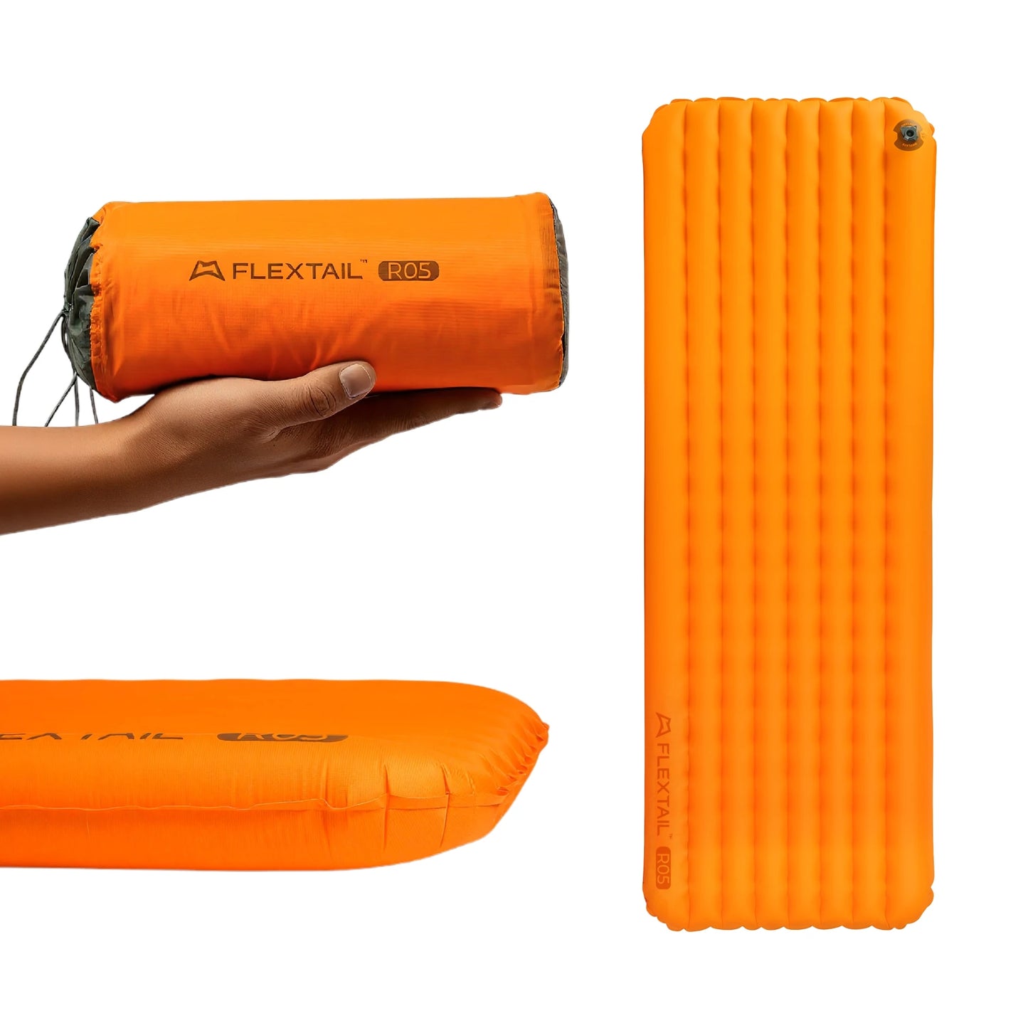 FLEXTAIL TINY MATTRESS PLUS 2 – Ultralight 196cm Insulated Camping Mattress, 4 Seasons Compact Air Mattress for Camping, Hiking